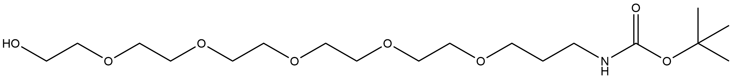 BocNH-PPG1-PEG5-OH Structure