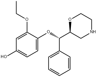 Phenol, 3-ethoxy-4-[(S)-(2S)-2-morpholinylphenylmethoxy]- Structure