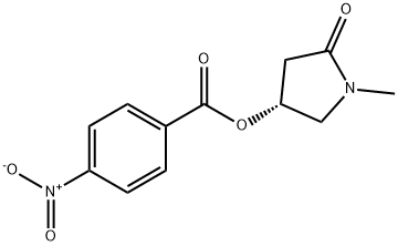 2-Pyrrolidinone, 1-methyl-4-[(4-nitrobenzoyl)oxy]-, (4R)- Structure