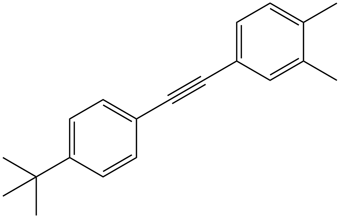 4-[2-[4-(1,1-Dimethylethyl)phenyl]ethynyl]-1,2-dimethylbenzene Structure