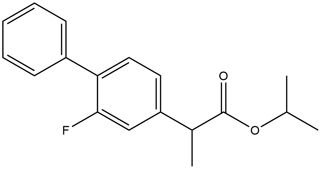 [1,1'-Biphenyl]-4-acetic acid, 2-fluoro-α-methyl-, 1-methylethyl ester Structure