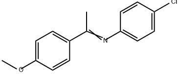 Benzenamine, 4-chloro-N-[1-(4-methoxyphenyl)ethylidene]- Structure