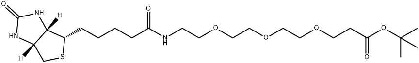 Biotin-PEG3-t-butyl ester Structure