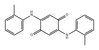 2,5-Cyclohexadiene-1,4-dione, 2,5-bis[(2-methylphenyl)amino]- Structure