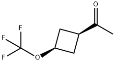 Ethanone, 1-[cis-3-(trifluoromethoxy)cyclobutyl]- Structure