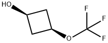 Cyclobutanol, 3-(trifluoromethoxy)-, cis- Structure