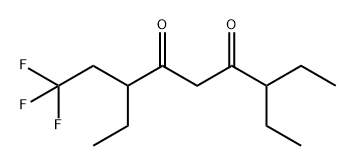 4,6-Nonanedione, 3,7-diethyl-1,1,1-trifluoro- 구조식 이미지