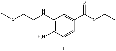 Ethyl 4-amino-3-fluoro-5-((2-methoxyethyl)amino)benzoate Structure