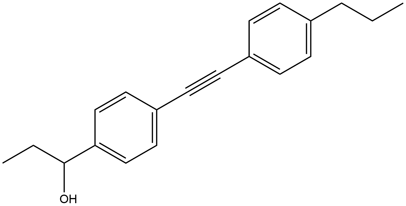 α-Ethyl-4-[2-(4-propylphenyl)ethynyl]benzenemethanol Structure