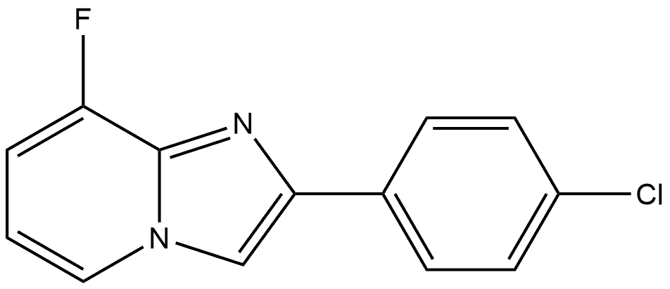 2-(4-Chlorophenyl)-8-fluoroimidazo[1,2-a]pyridine Structure