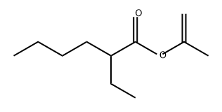 Hexanoic acid, 2-ethyl-, 1-methylethenyl ester Structure