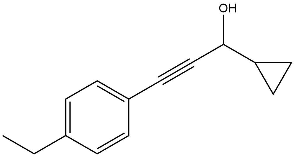 α-[2-(4-Ethylphenyl)ethynyl]cyclopropanemethanol Structure