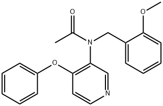 N-[(2-Methoxyphenyl)methyl]-N-(4-phenoxy-3-pyridinyl)acetamide Structure