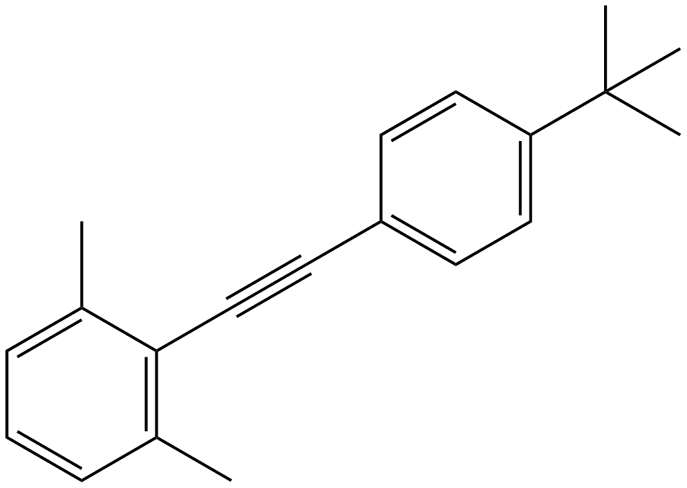 2-[2-[4-(1,1-Dimethylethyl)phenyl]ethynyl]-1,3-dimethylbenzene 구조식 이미지