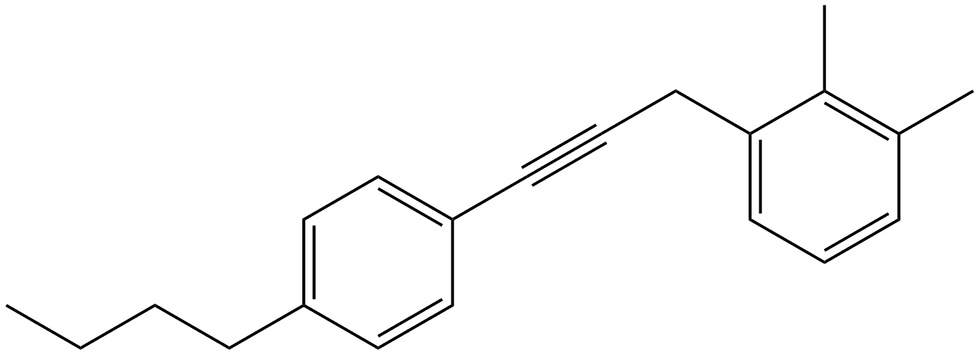 1-[3-(4-Butylphenyl)-2-propyn-1-yl]-2,3-dimethylbenzene Structure