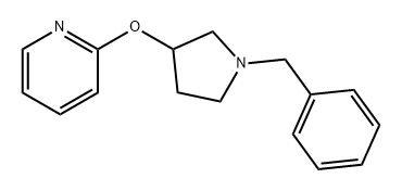 Pyridine, 2-[[1-(phenylmethyl)-3-pyrrolidinyl]oxy]- Structure