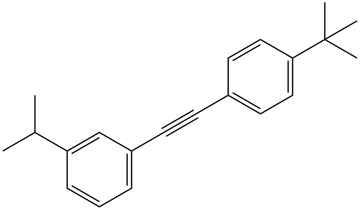 1-[2-[4-(1,1-Dimethylethyl)phenyl]ethynyl]-3-(1-methylethyl)benzene Structure