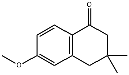 1(2H)-Naphthalenone, 3,4-dihydro-6-methoxy-3,3-dimethyl- Structure