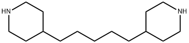 Piperidine, 4,4'-(1,5-pentanediyl)bis- Structure