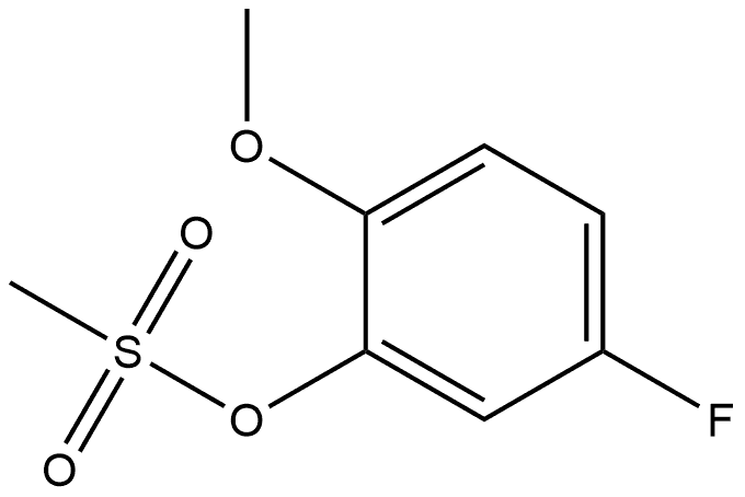 Phenol, 5-fluoro-2-methoxy-, 1-methanesulfonate Structure