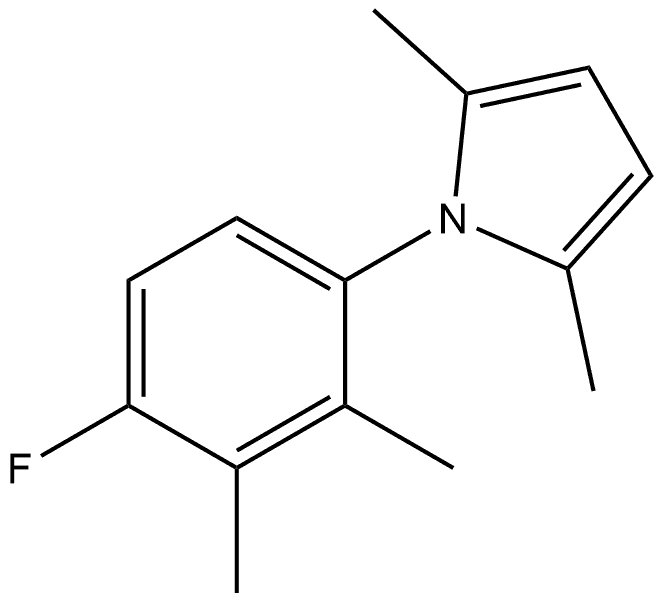 1-(4-Fluoro-2,3-dimethylphenyl)-2,5-dimethyl-1H-pyrrole Structure