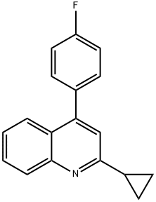 Quinoline, 2-cyclopropyl-4-(4-fluorophenyl)- Structure