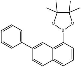 1,3,2-Dioxaborolane, 4,4,5,5-tetramethyl-2-(7-phenyl-1-naphthalenyl)- 구조식 이미지