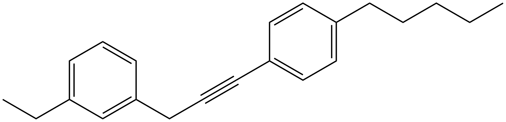 1-Ethyl-3-[3-(4-pentylphenyl)-2-propyn-1-yl]benzene Structure