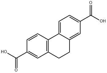 2,7-Phenanthrenedicarboxylic acid, 9,10-dihydro- Structure