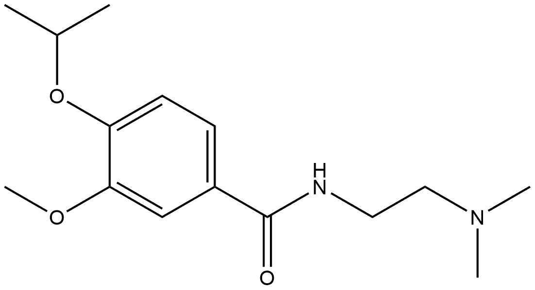 N-[2-(Dimethylamino)ethyl]-3-methoxy-4-(1-methylethoxy)benzamide Structure