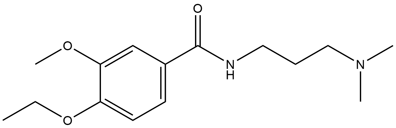 N-[3-(Dimethylamino)propyl]-4-ethoxy-3-methoxybenzamide Structure