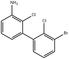 [1,1'-Biphenyl]-3-amine, 3'-bromo-2,2'-dichloro- Structure