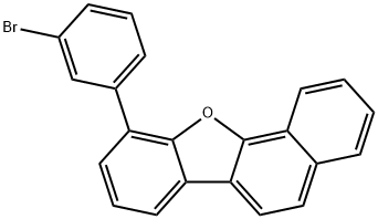 10-(3-bromophenyl)-Benzo[b]naphtho[2,1-d]furan Structure