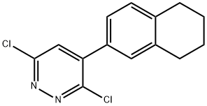 3,6-dichloro-4-(5,6,7,8-tetrahydronaphthalen-2-yl)pyridazine Structure