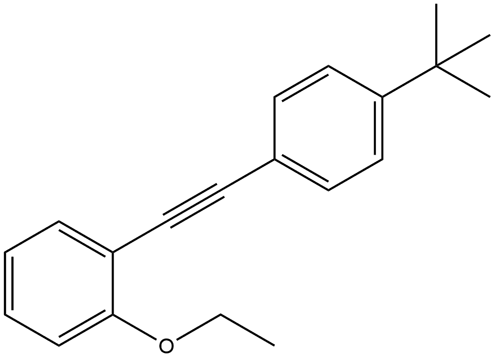 1-[2-[4-(1,1-Dimethylethyl)phenyl]ethynyl]-2-ethoxybenzene Structure