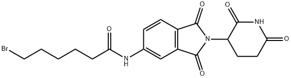 6-Bromo-N-[2-(2,6-dioxo-3-piperidinyl)-2,3-dihydro-1,3-dioxo-1H-isoindol-5-yl]hexanamide Structure