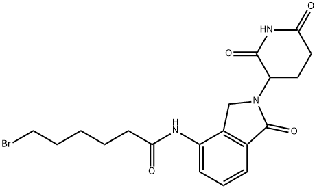 6-Bromo-N-[2-(2,6-dioxo-3-piperidinyl)-2,3-dihydro-1-oxo-1H-isoindol-4-yl]hexanamide Structure