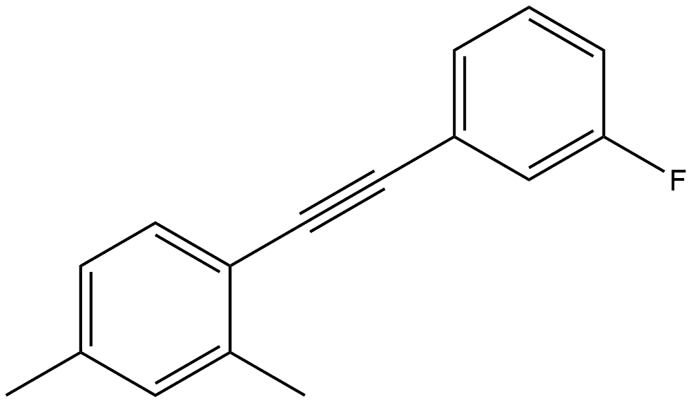 1-[2-(3-Fluorophenyl)ethynyl]-2,4-dimethylbenzene Structure