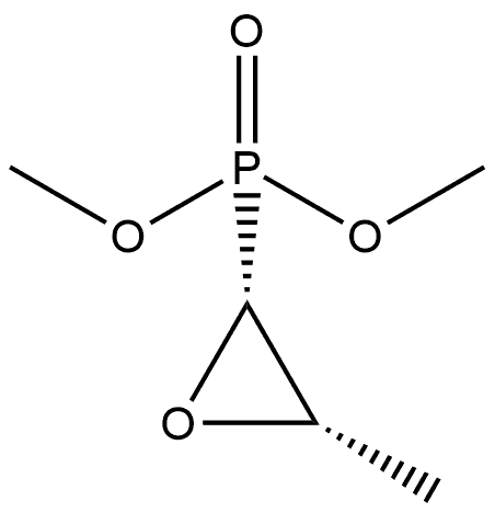 Phosphonic acid, (3-methyloxiranyl)-, dimethyl ester, cis-(-)- (9CI) Structure