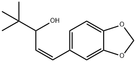 1-Penten-3-ol, 1-(1,3-benzodioxol-5-yl)-4,4-dimethyl-, (1Z)- 구조식 이미지