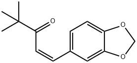 1-Penten-3-one, 1-(1,3-benzodioxol-5-yl)-4,4-dimethyl-, (1Z)- 구조식 이미지