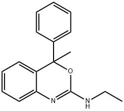 4H-3,1-Benzoxazin-2-amine, N-ethyl-4-methyl-4-phenyl- Structure