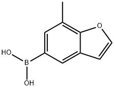Boronic acid, (7-methyl-5-benzofuranyl)- (9CI) Structure