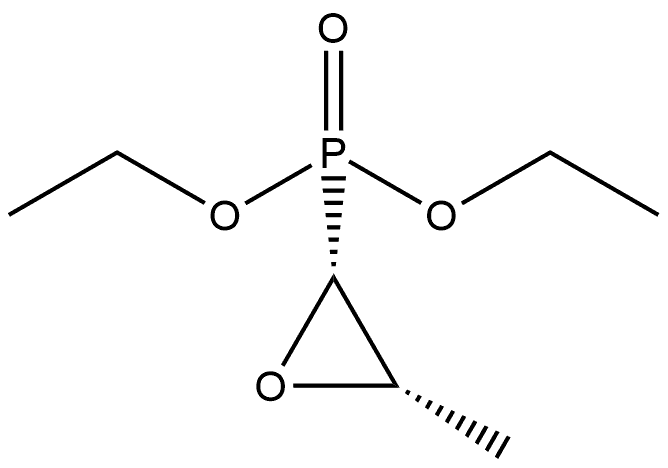 Phosphonic acid, (3-methyloxiranyl)-, diethyl ester, cis-(-)- (9CI) Structure