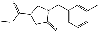 Methyl 1-[(3-methylphenyl)methyl]-5-oxo-3-pyrrolidinecarboxylate Structure