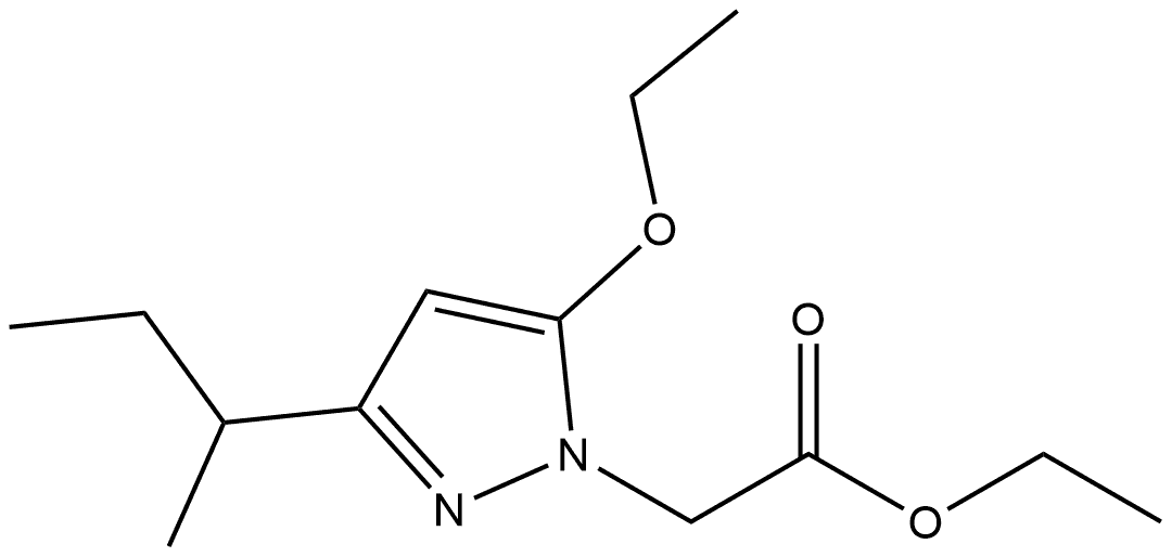 ethyl 2-[3-(butan-2-yl)-5-ethoxy-1H-pyrazol-1-yl]acetate Structure