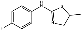 2-Thiazolamine, N-(4-fluorophenyl)-4,5-dihydro-5-methyl- Structure
