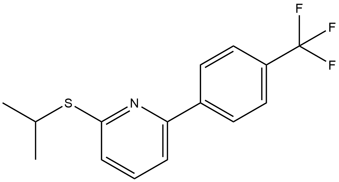 2-[(1-Methylethyl)thio]-6-[4-(trifluoromethyl)phenyl]pyridine Structure