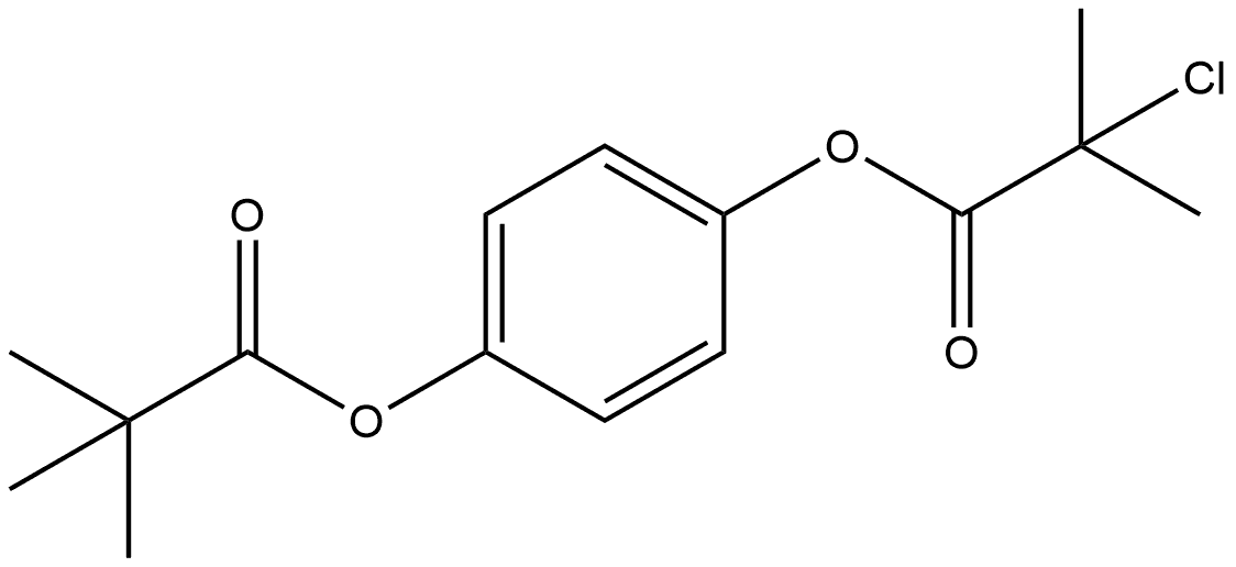 4-(2,2-Dimethyl-1-oxopropoxy)phenyl 2-chloro-2-methylpropanoate Structure