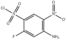 Benzenesulfonyl chloride, 4-amino-2-fluoro-5-nitro- 구조식 이미지